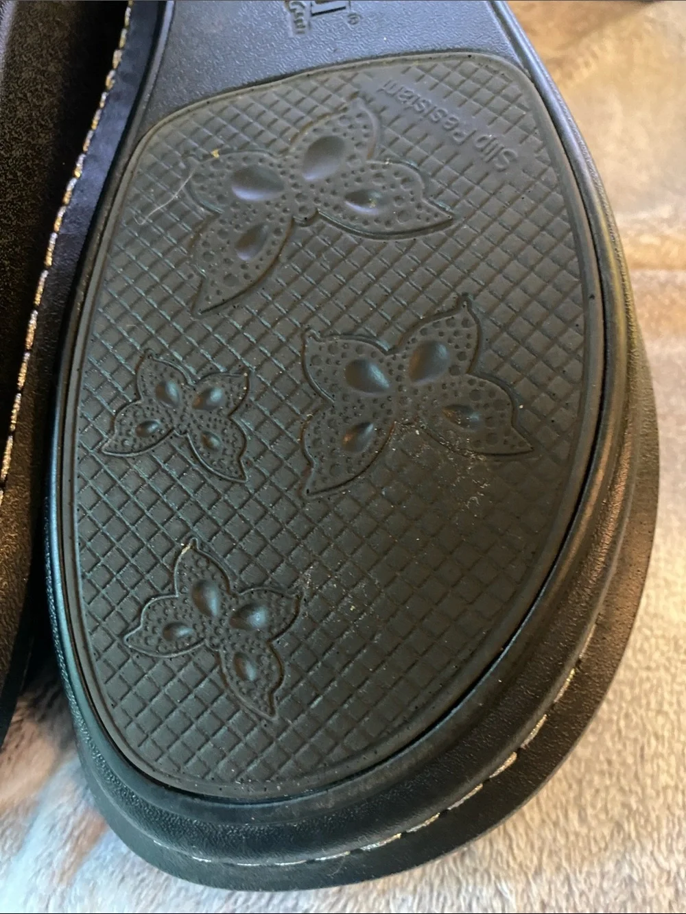 Alegria Black Slip-On Comfort Shoe